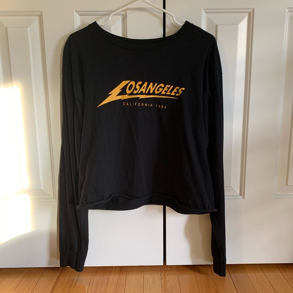 Brandy Melville Tops - Brandy Melville Los Angeles Long Sleeve Tee